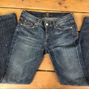 7 For all Mankind Jessie Slim Boot Distressed